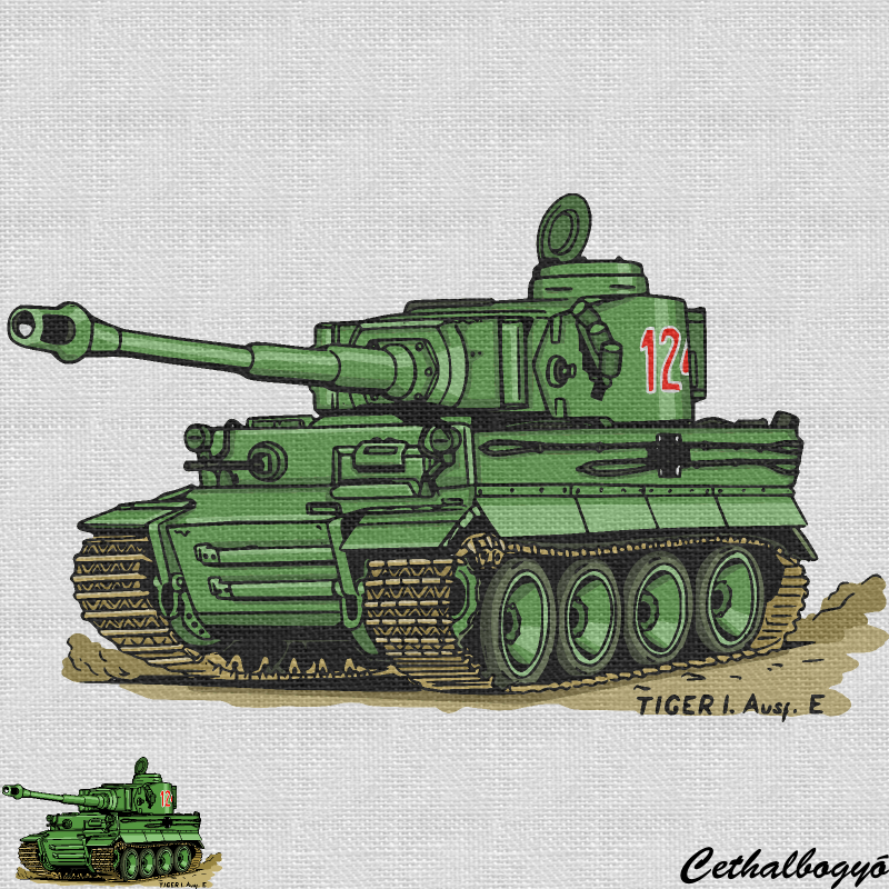 Tigris tank minta (zöld), harckocsis pólóminta, cethalbogyó