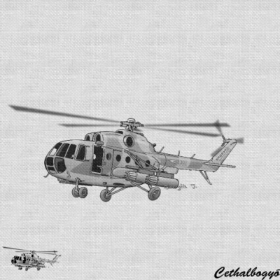 MI-8 HIP katonai helikopter minta, pólóminta, cethalbogyó