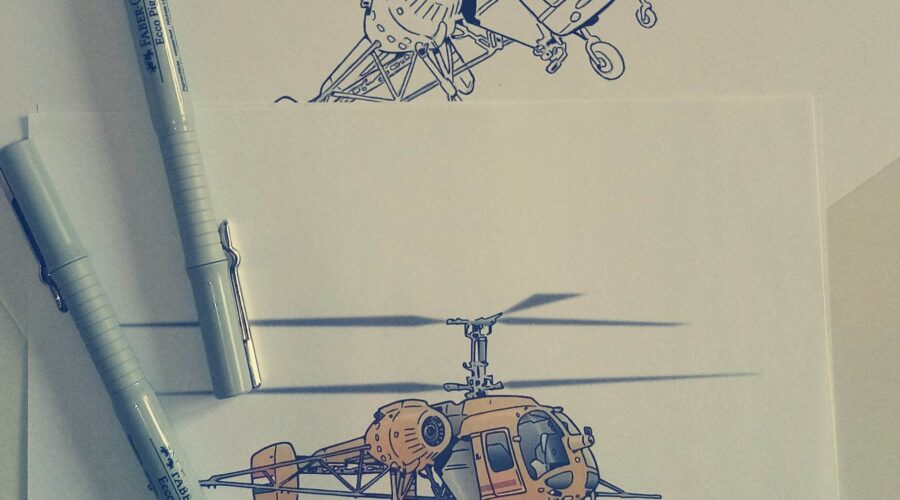 Ka-26 permetező helikopter rajz