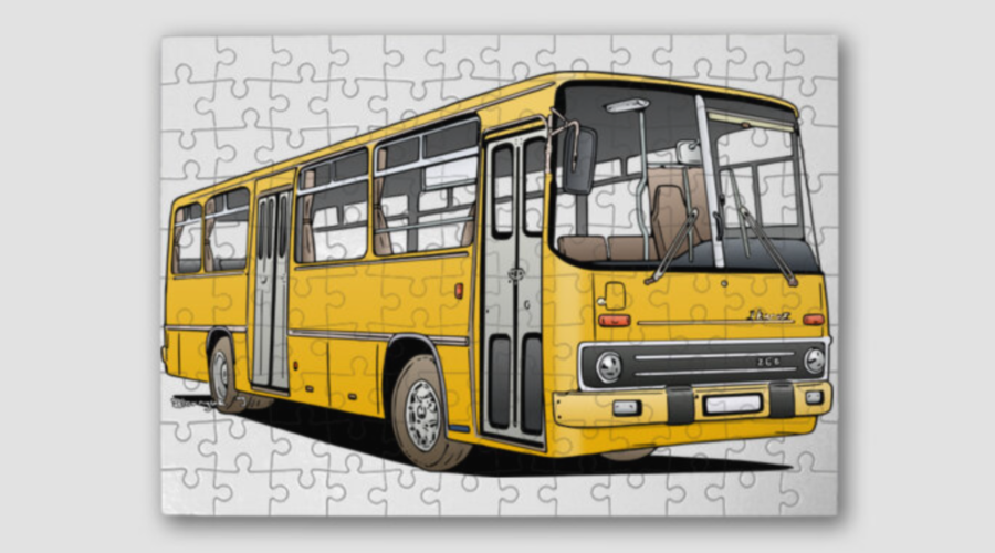Puzzle - kirakó fekvő Ikarus 266 busz mintával Legújabb pólómintánk egy klasszikus magyar Ikarus 266 távolsági buszról készült rajz. Tedd színesebbekké a hétköznapokat egy különleges busz mintás pólóval, pulcsival, bögrével, vagy praktikus kiegészítővel. Ajánljuk mindenkinek a figyelmébe, aki szereti a buszokat és a retro magyar tömegközlekedési eszközöket. Nagyszerű meglepetés lehet, buszsofőr vagy busz rajongó ismerősödnek, karácsonyra születésnapra vagy csak úgy ha mosolyt csalnál az arcára egy különleges mégis praktikus Ikarus buszos póló vagy ajándék. További buszos mintánkat itt éred el: https://cethalbogyo.polomania.hu/termekek/busz-es-trolibusz-minta?kat=osszes Cethalbogyó Egyedi fényképes puzzle, kiváló Ajándék mindenkinek, aki szereti a kirakós játékokat. A/4 vagy A/3-as méretben Kemény kartonból készült A kirakón szereplő képpel nyomtatott ajándék tárolódobozzal!