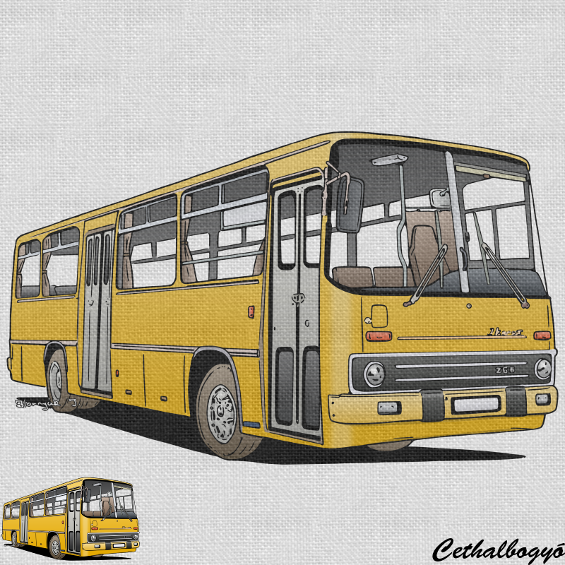 Ikarus 266 távolsági busz minta 