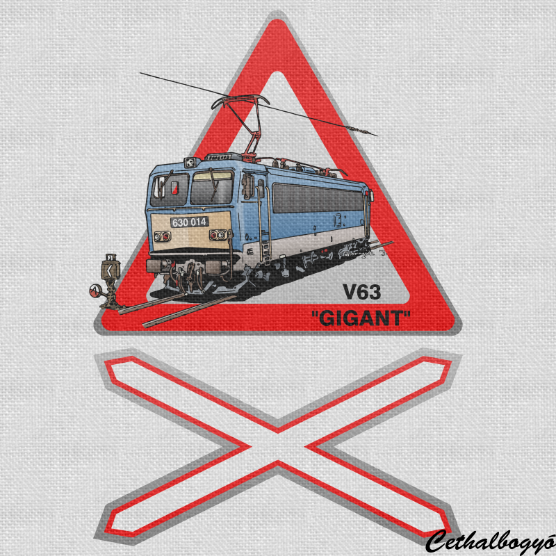 V63 ˝Gigant˝ vasúti átjáró tábla V63 "Gigant" vasúti átjáró tábla pólóminta egyszerűen a Te pólódon is. Válassz további mintáink közül a Mozdonyok és Vonatok kategóriában. DESIGNER: Cethalbogyó V63 villamos mozdony V63 "Gigant" villamos mozdony pólóminta. Születésnapra, karácsonyra vagy egyéb ünnepre remek ajándék a vonatot ,mozdonyt, vasutat kedvelőknek. Válogass a V63 vonat mintás pólók, pulcsik, bögrék és egyéb kiegészítők közül. További vonatos mintákért nézz körül a Cethalbogyó Póló és Ajándék oldalon. Praktikus ajándékok minden alkalomra. https://cethalbogyo.polomania.hu
