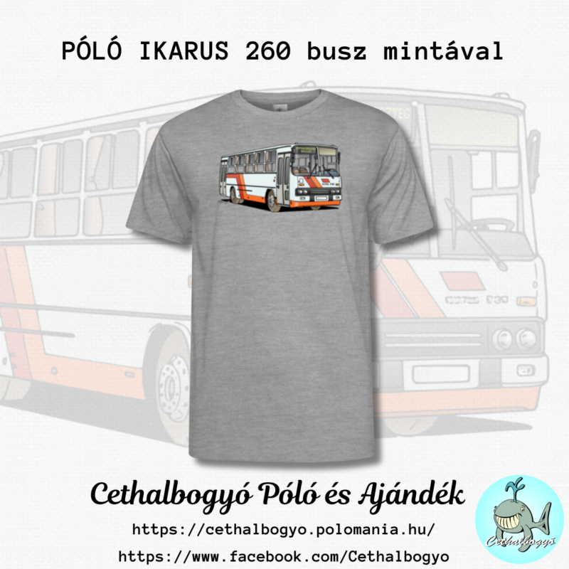 Az új IKARUS 260 mintás férfi pólók. Részletekért keresd fel webáruházunkat: https://cethalbogyo.polomania.hu/termekek/kereses/260/ #busz #póló #ikarus #ajándék #bögre #táska #cethalbogyó