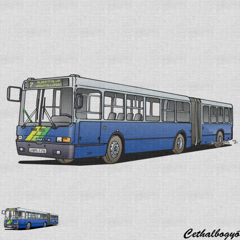 Ikarus 435 busz, Budapesti 7-es busz BKV grafika pólóminta